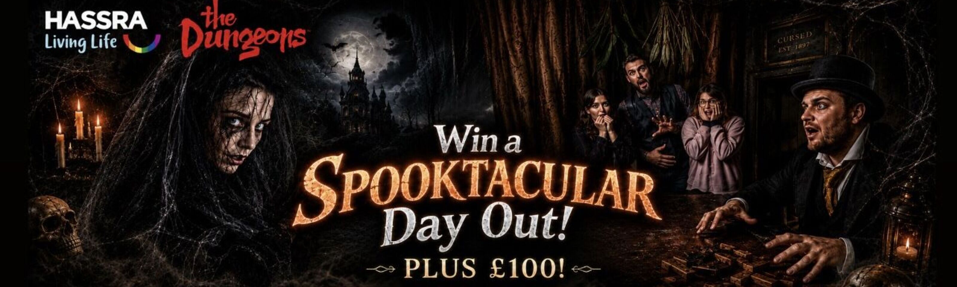 Win a Day Out at The Dungeons Plus £100 Cash