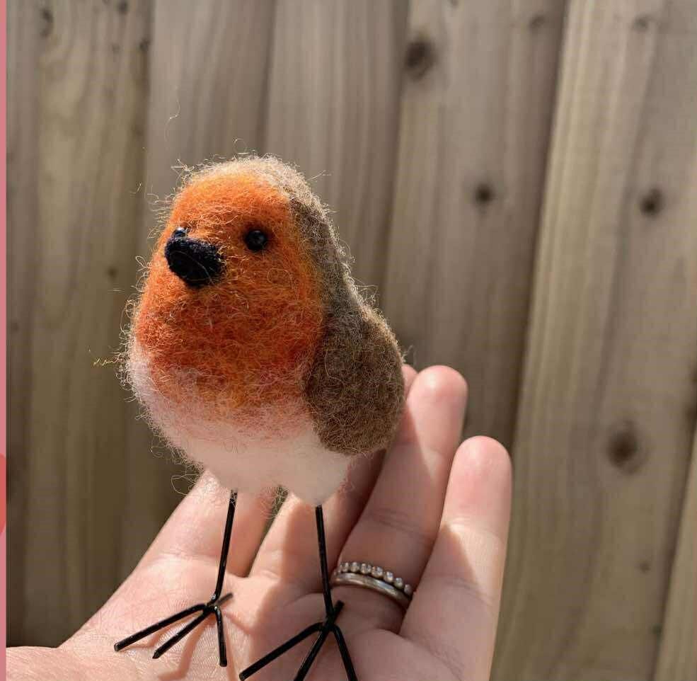 Felting Robin