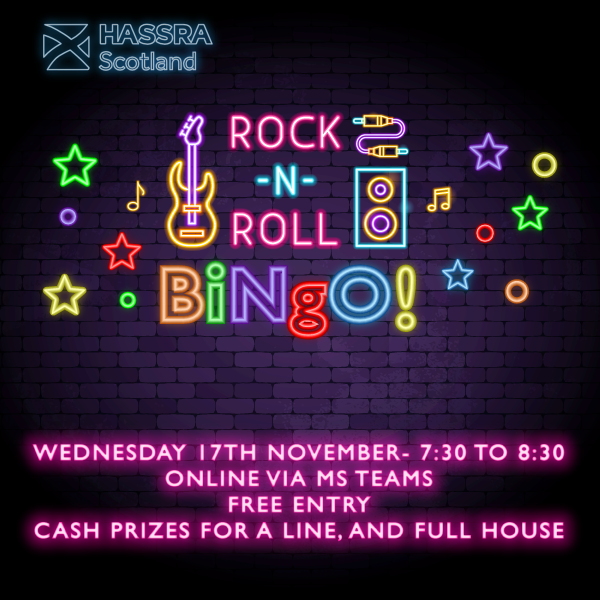 Rock & Roll Bingo Poster