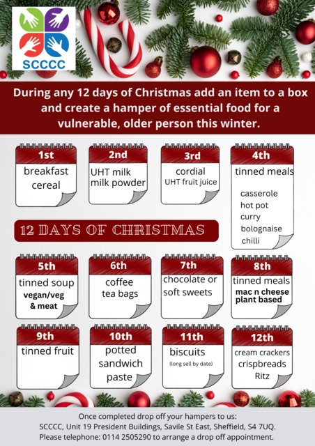 Christmas Hampers and Shoe Box Appeal (Sheffield & Rotherham)