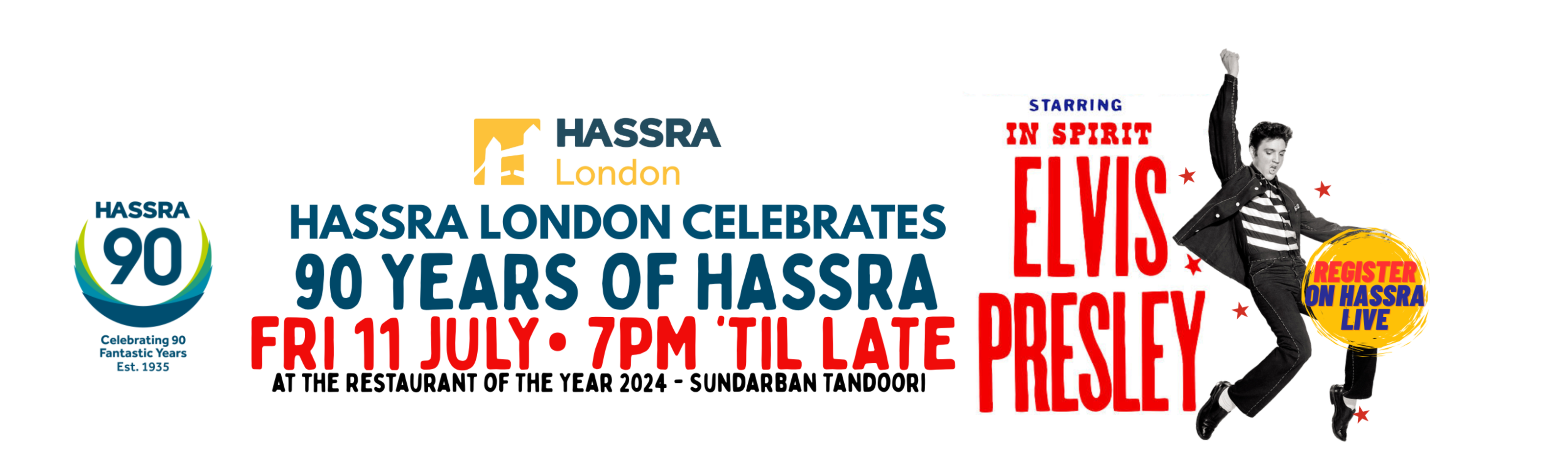 London 90th HASSRA Celebration - Night with Elvis