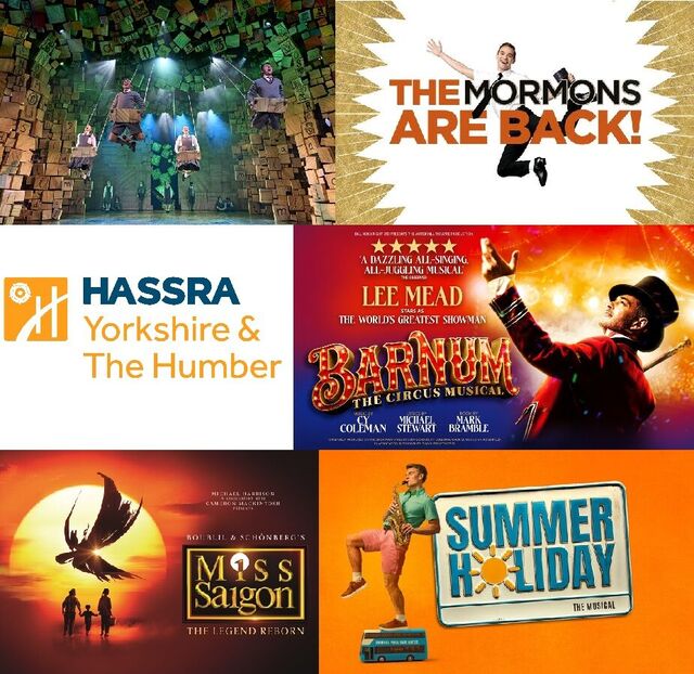 HASSRA Y&H at the musicals! - Matilda, Book of Mormon, Miss Saigon, Barnum and Summer Holiday