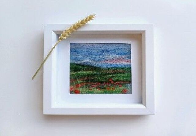 Framed Needlefelt Landscapes Workshop 1