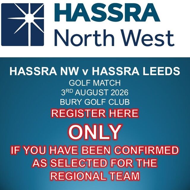 HASSRA NW v HASSRA Leeds Golf Match **ONLY REGISTER IF YOUR PLACE HAS BEEN CONFIRMED**